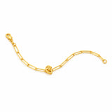 916 Gold Paperclip Knot Bracelet