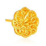 916 Gold Petal Embrace Earrings