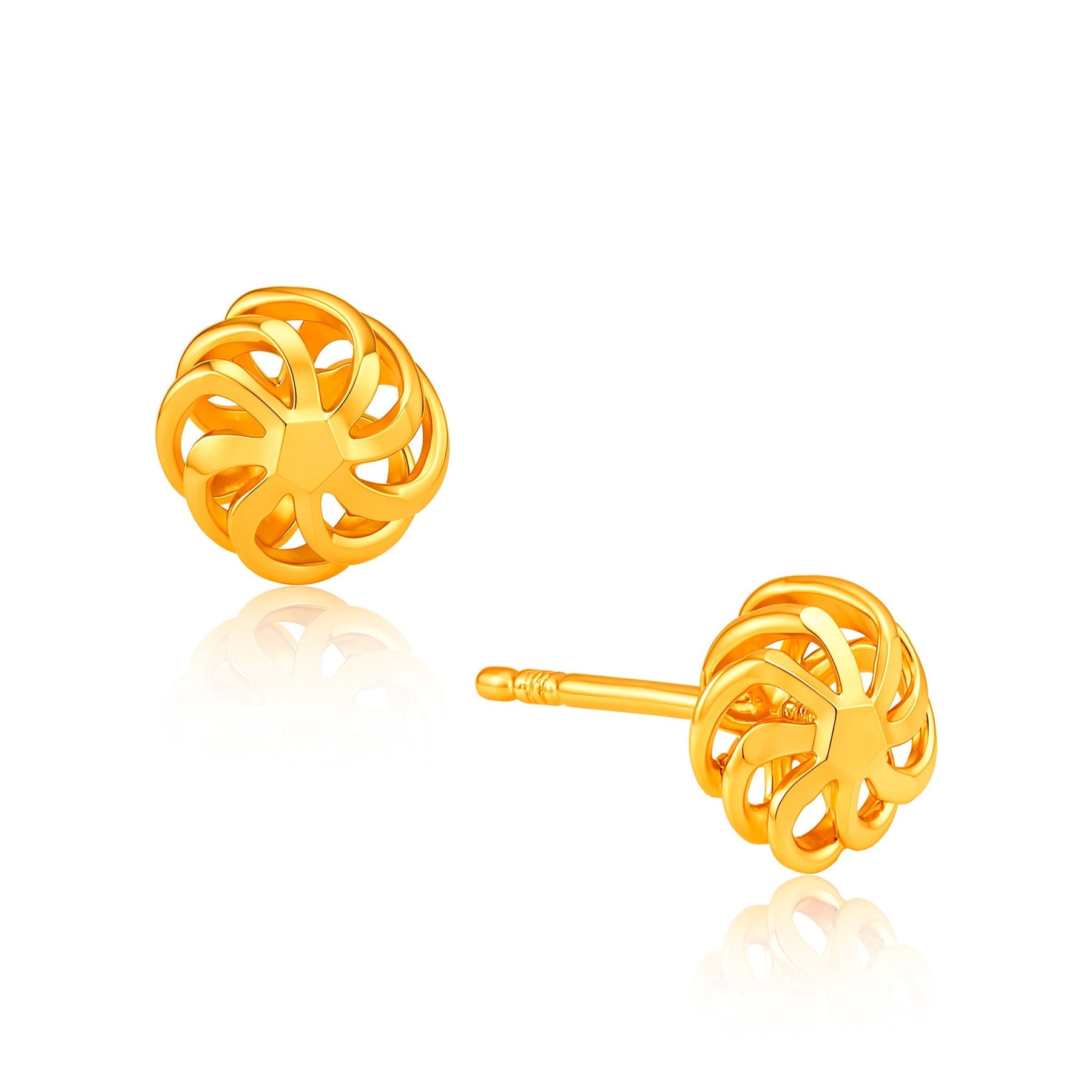 916 Gold Petite Spiral Earrings