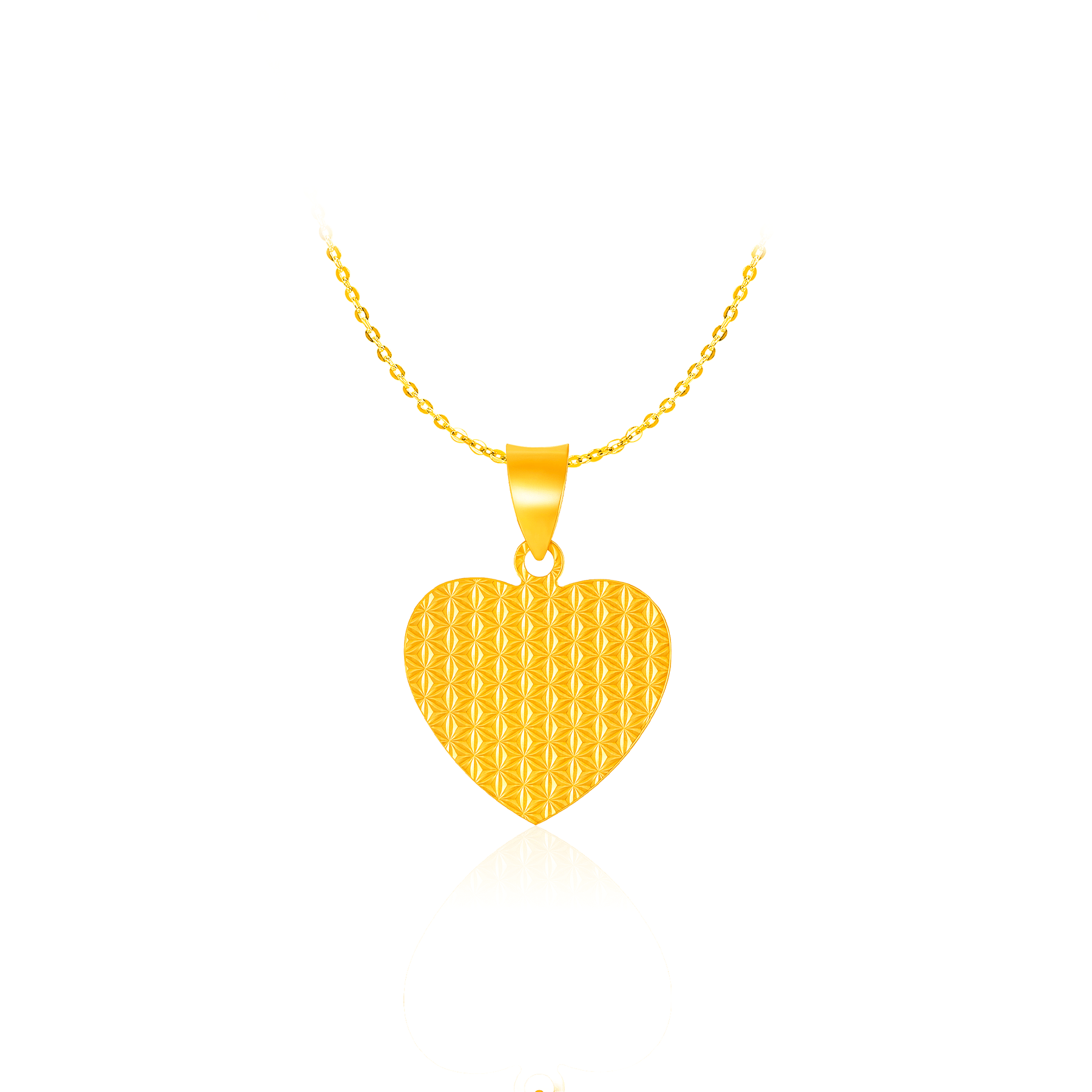 916 Gold Polaris Heart Harmony Pendant