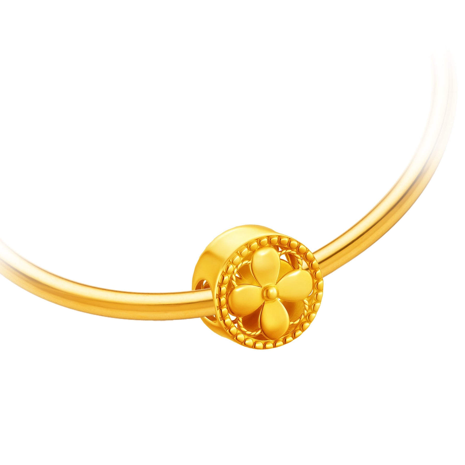 916 Gold Poppy Charm