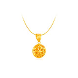 916 Gold Prism Brilliance Pendant