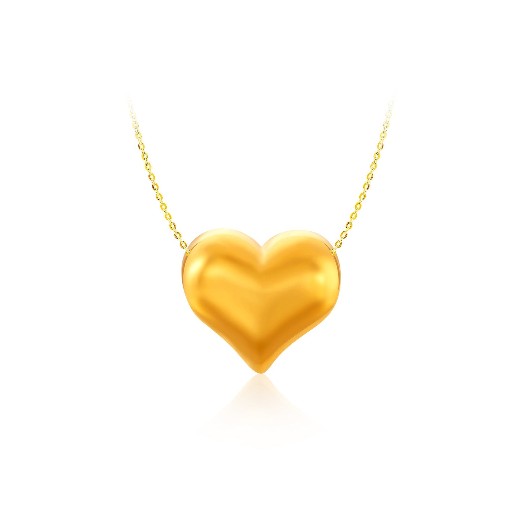 916 Gold Promise Heart Pendant