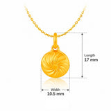 916 Gold Prosperity Dumpling Pendant