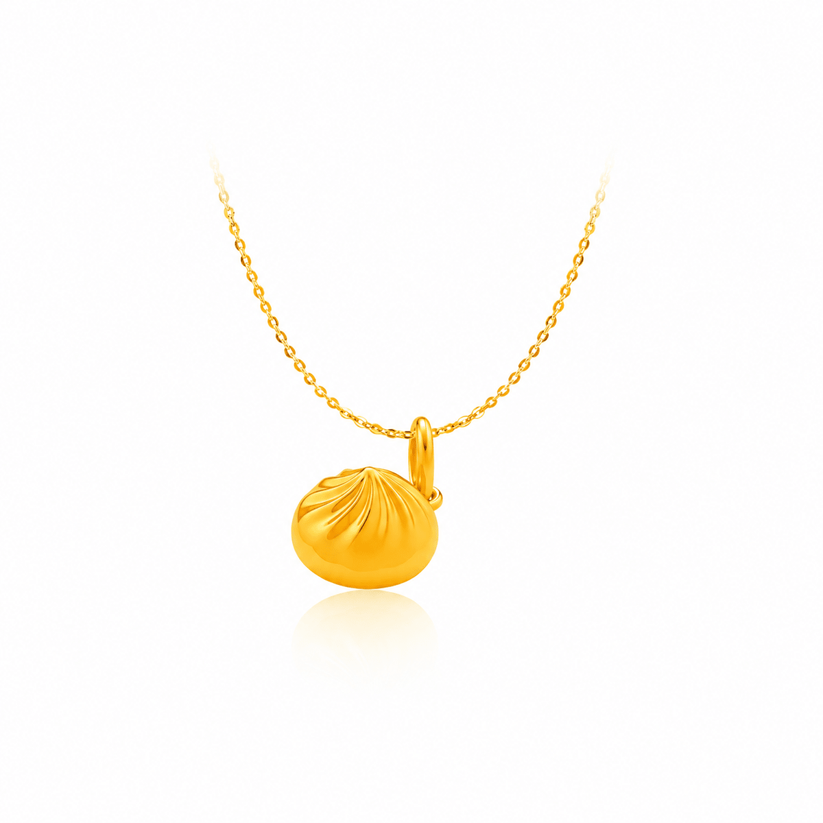 916 Gold Prosperity Dumpling Pendant (For TikTok)