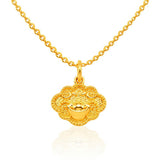 916 Gold Prosperity Longevity Pendant