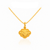 916 Gold Prosperity Longevity Pendant