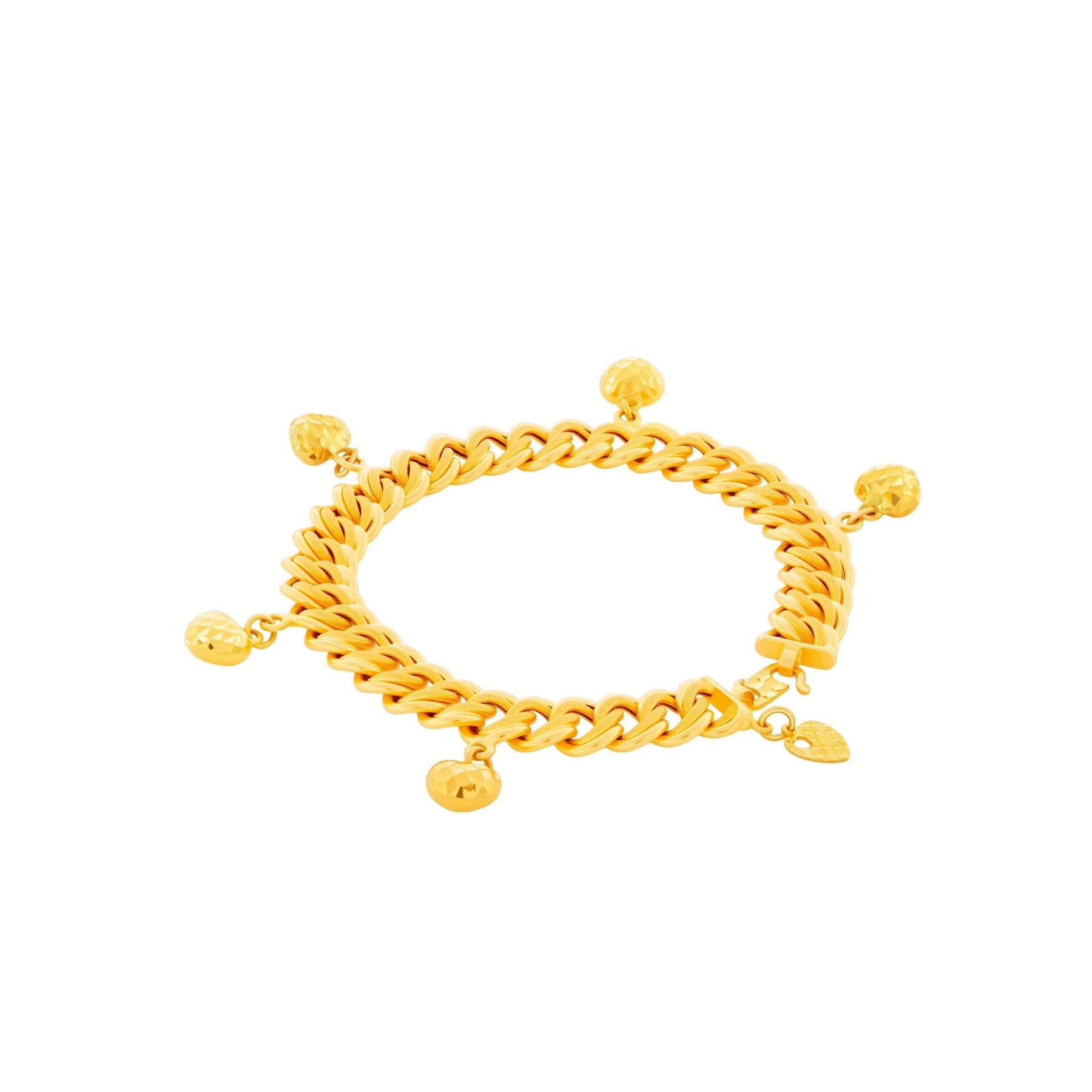 916 Gold Pure Heart Bracelet