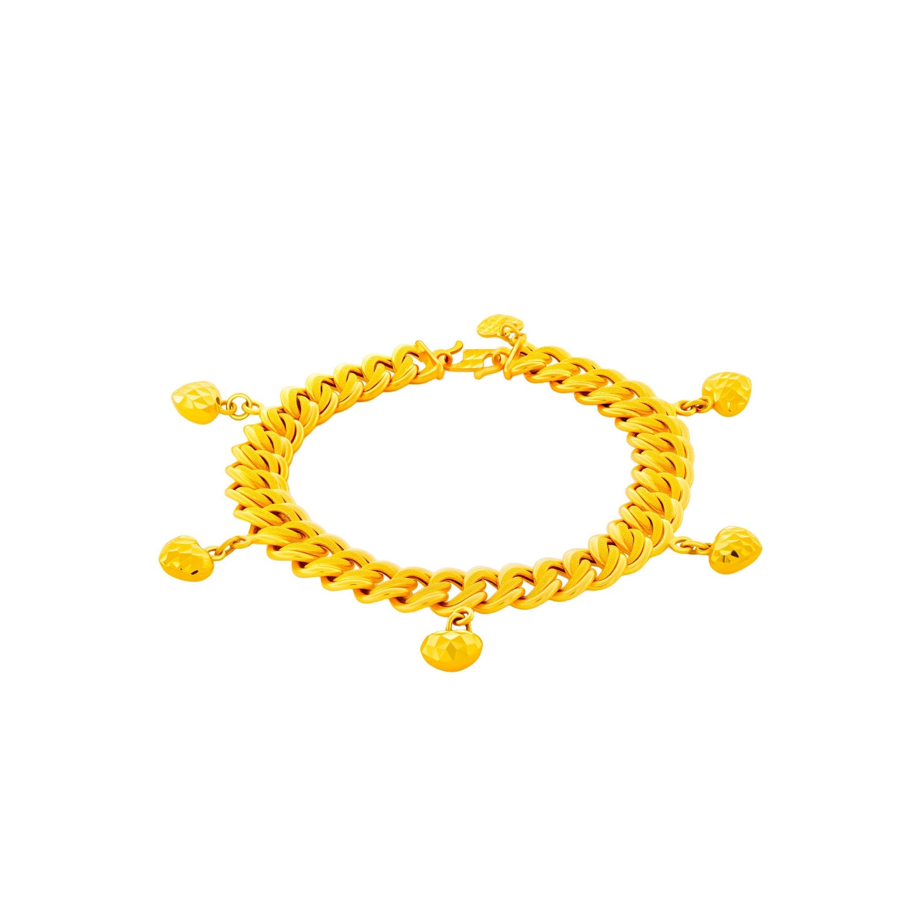 916 Gold Pure Heart Bracelet