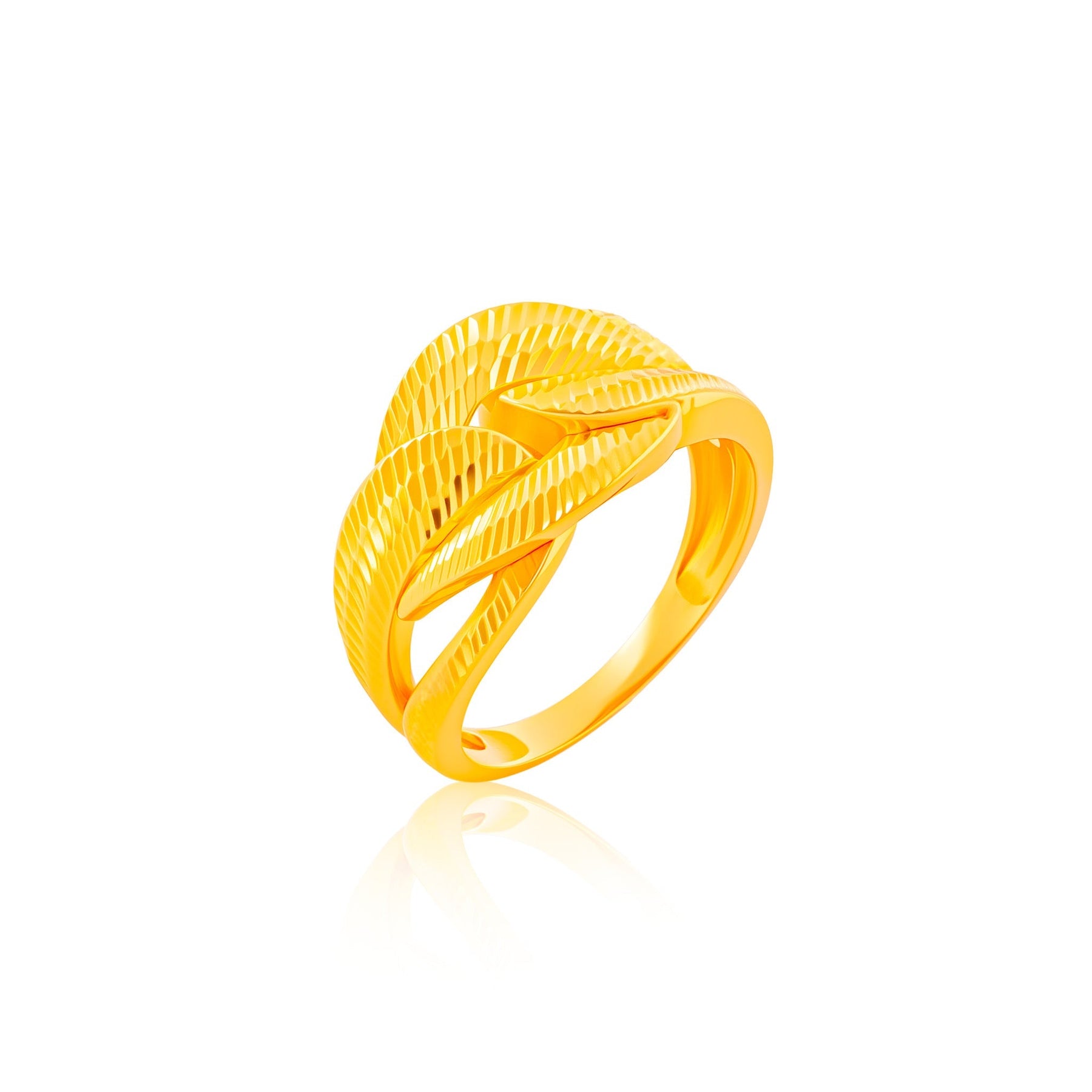 916 Gold Regal Braid Ring