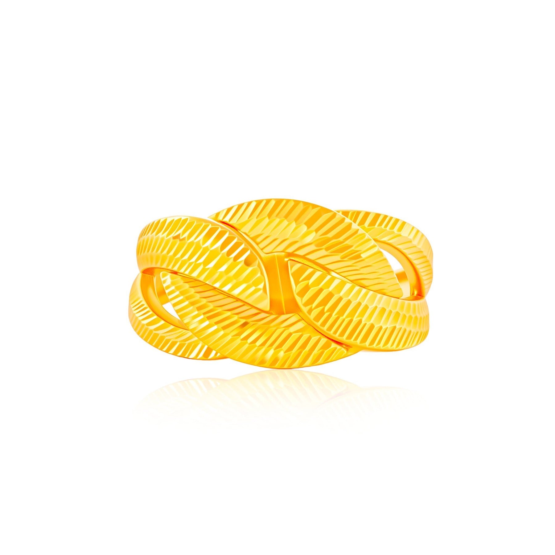 916 Gold Regal Braid Ring