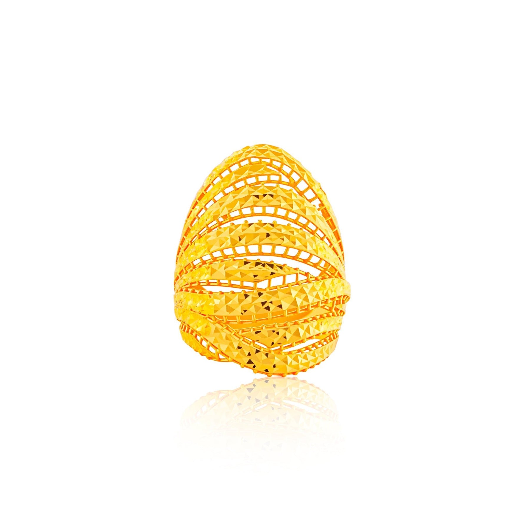 916 Gold Regal Radiance Ring