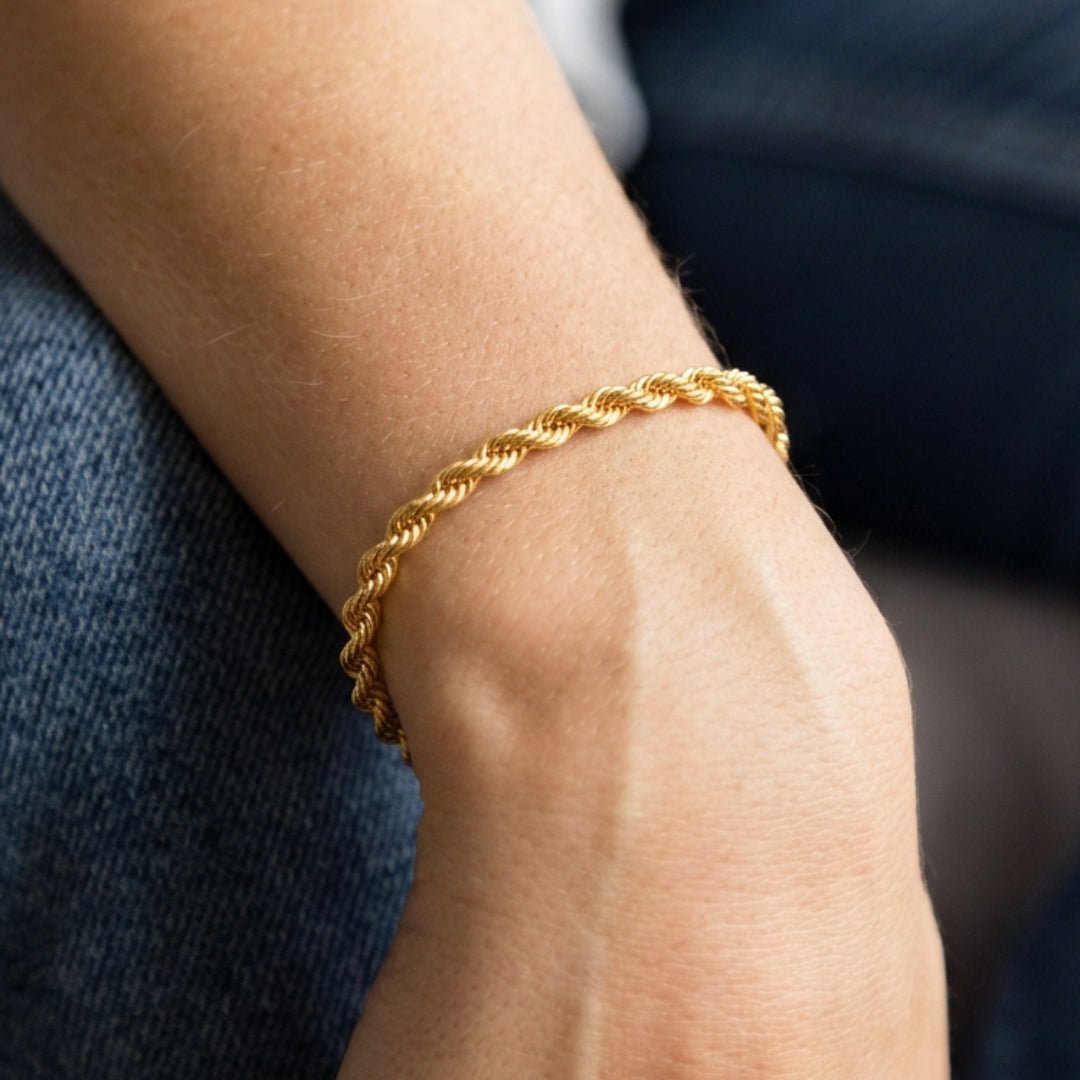 916 Gold Rope Bracelet