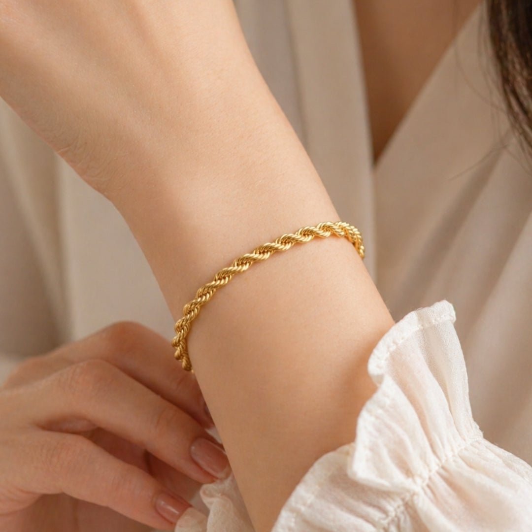 916 Gold Rope Bracelet