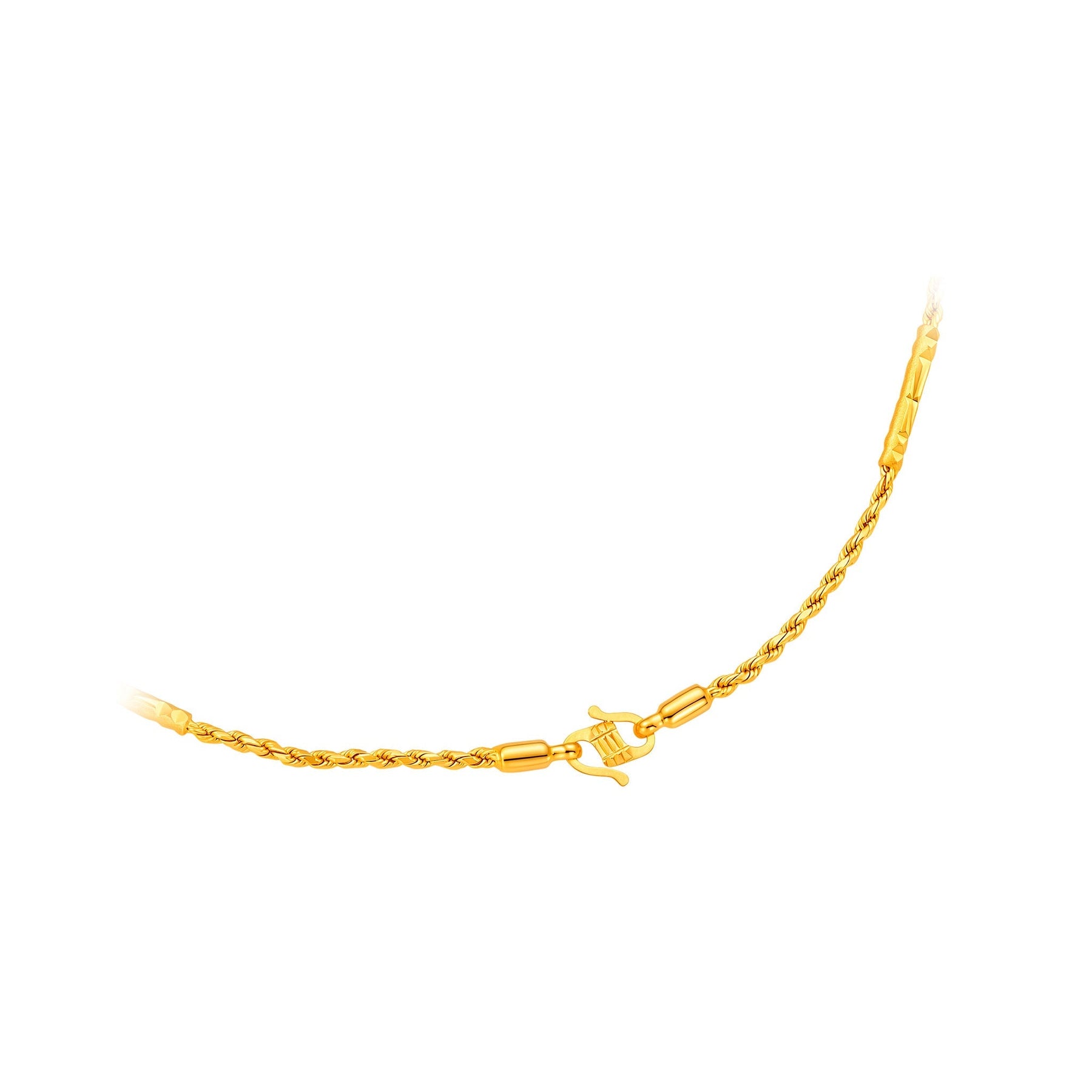 916 Gold Rope Tube Chain (Hollow)