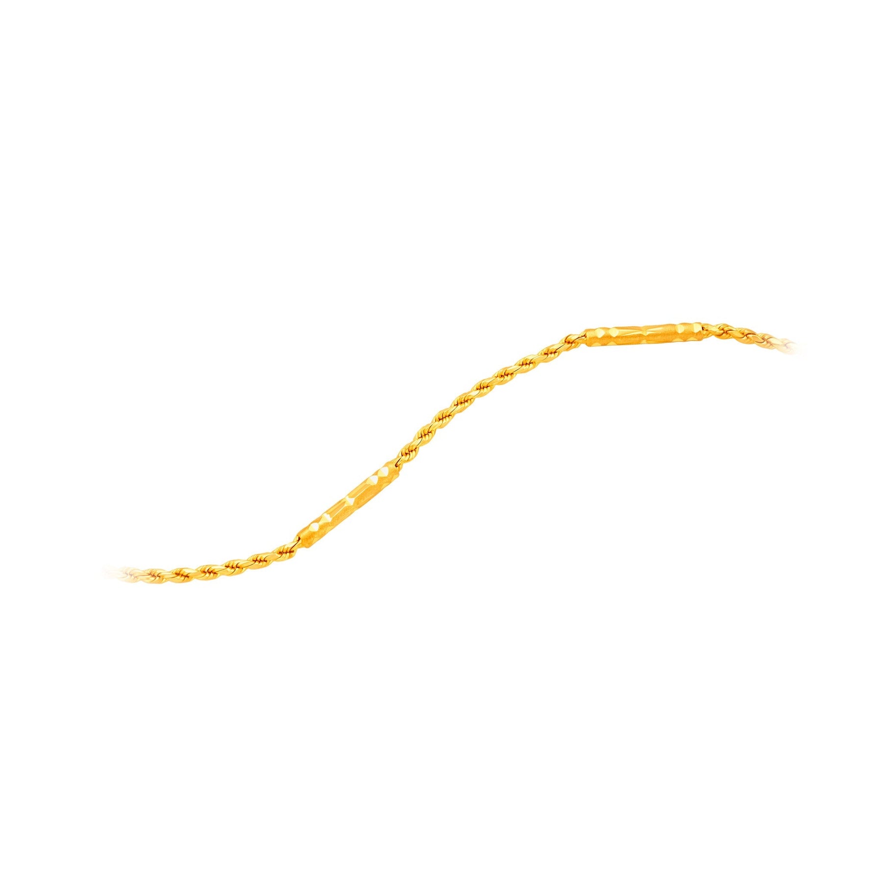 916 Gold Rope Tube Chain (Hollow)