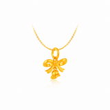 916 Gold Rose Bow Pendant (For TikTok)