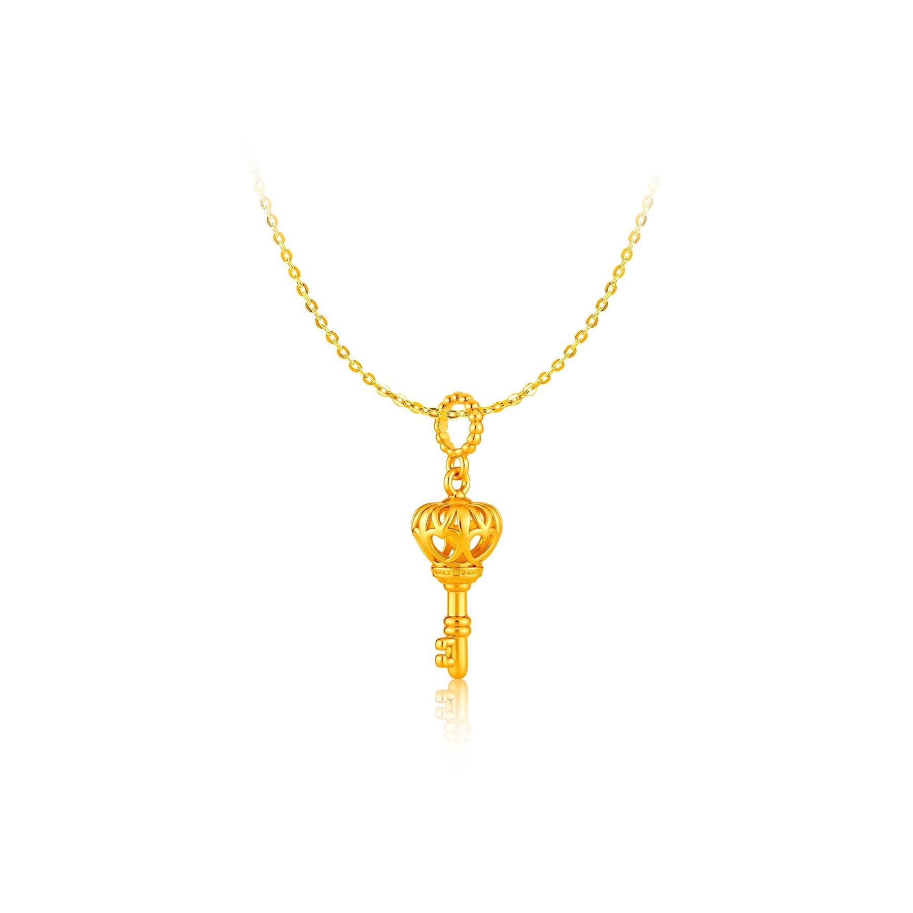 916 Gold Royal Key Pendant