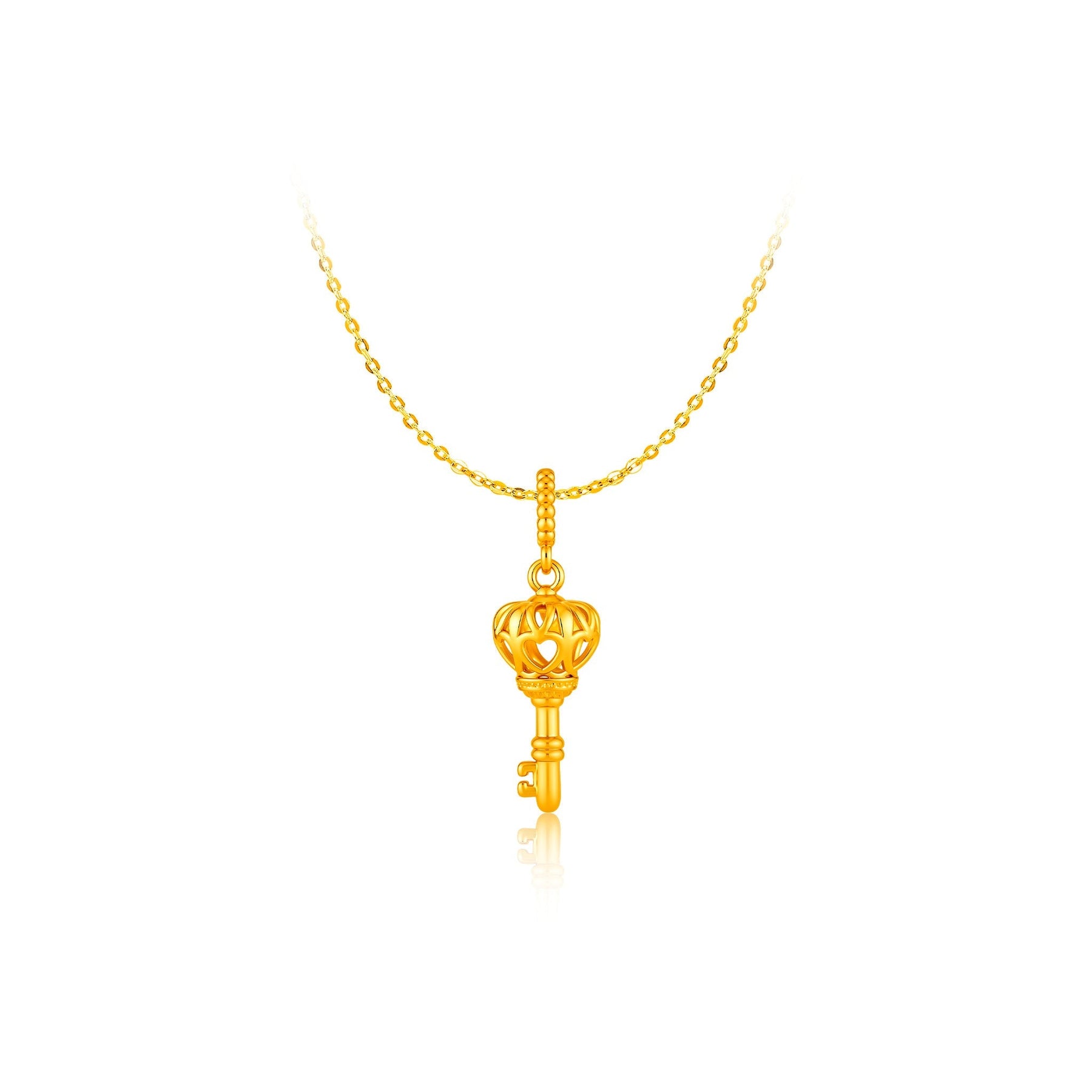 916 Gold Royal Key Pendant