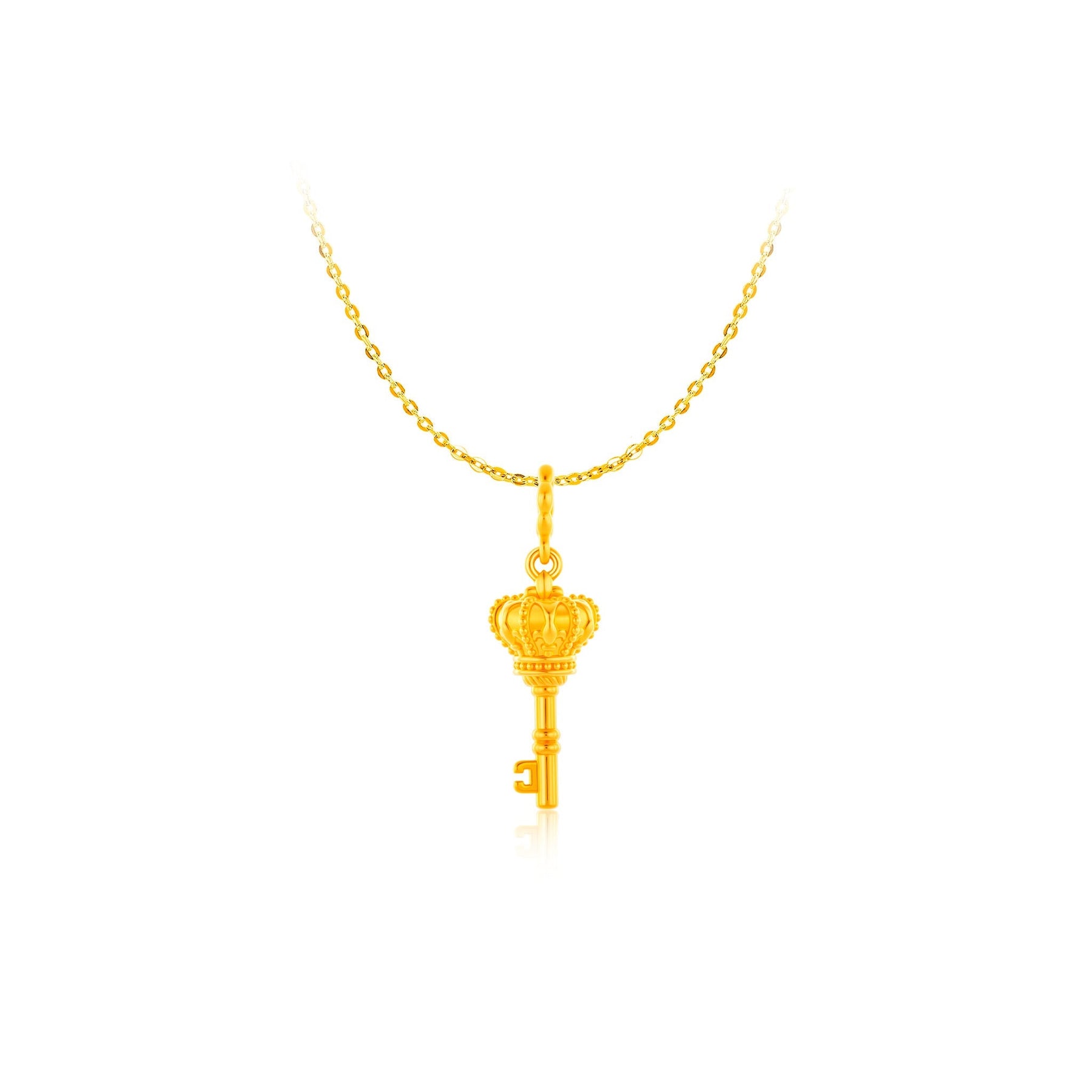 916 Gold Royale Key Pendant