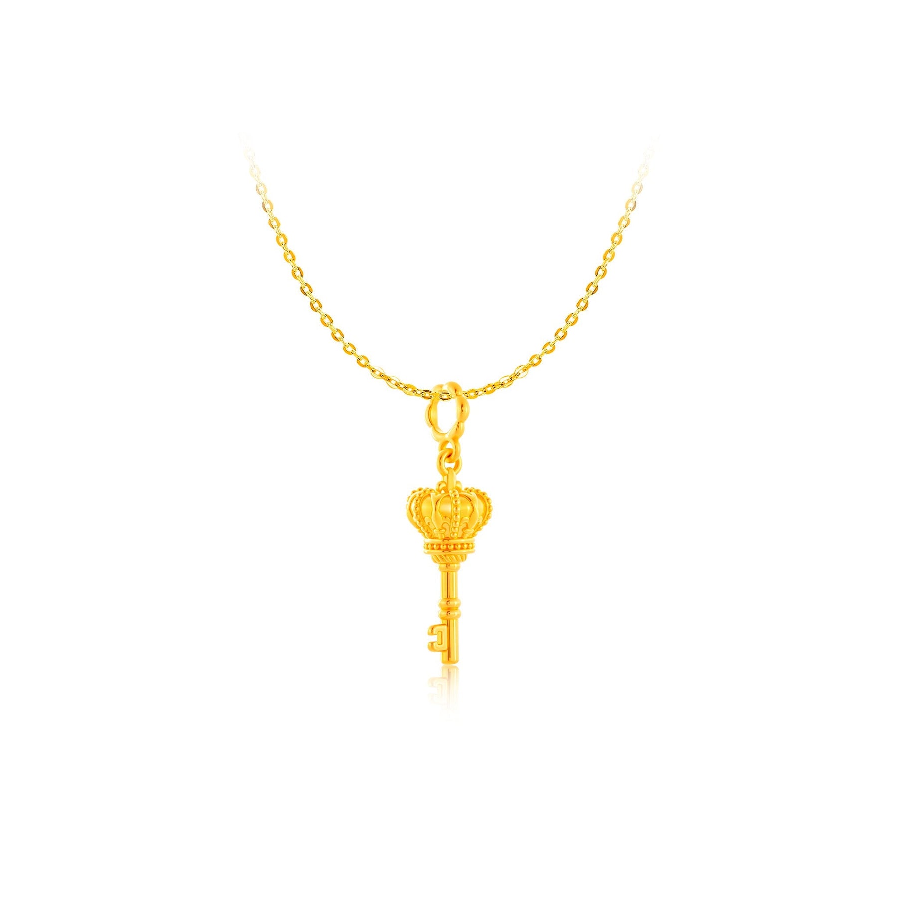 916 Gold Royale Key Pendant