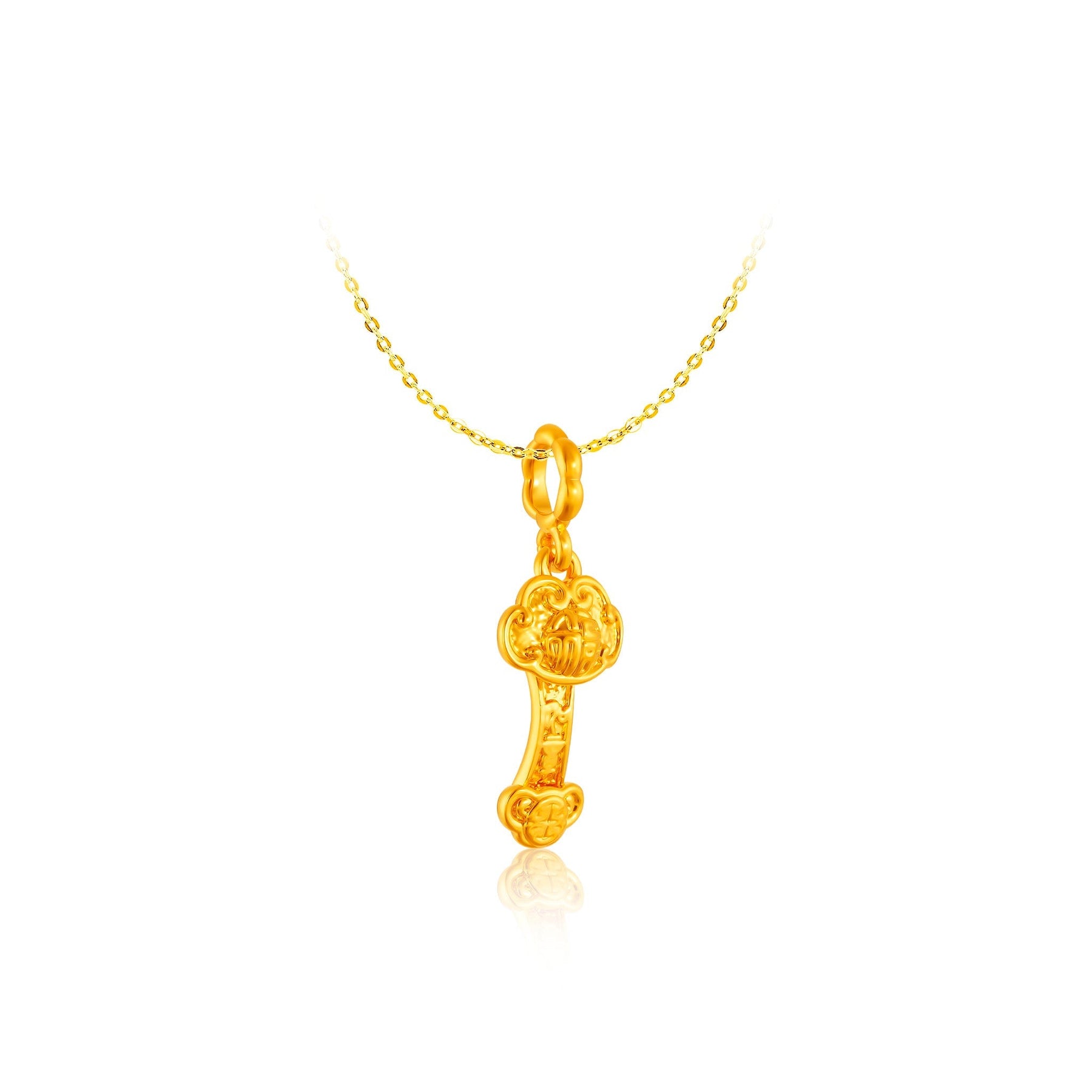 916 Gold Ruyi Prosperity Pendant