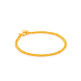 916 Gold Single Link Bracelet