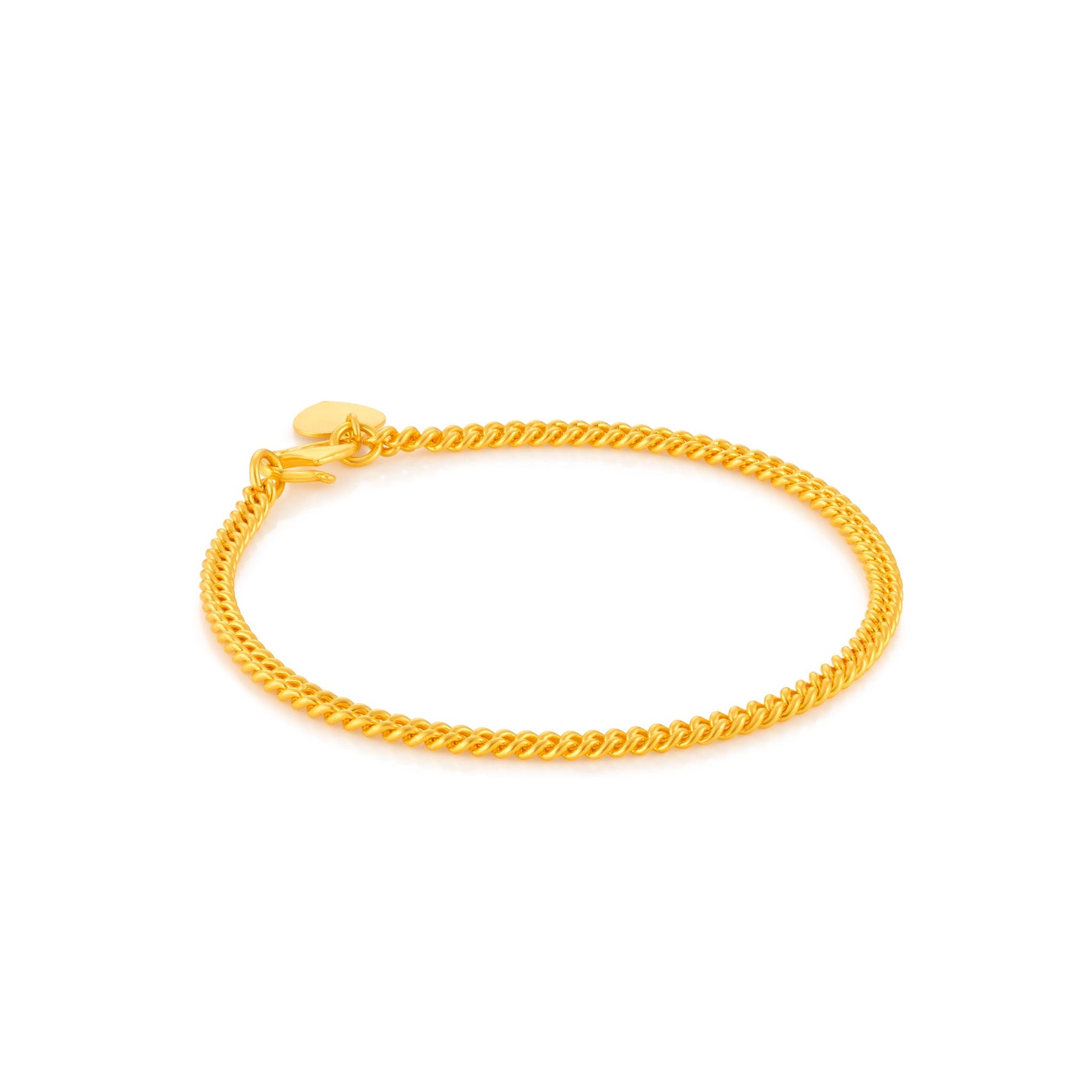 916 Gold Single Link Bracelet