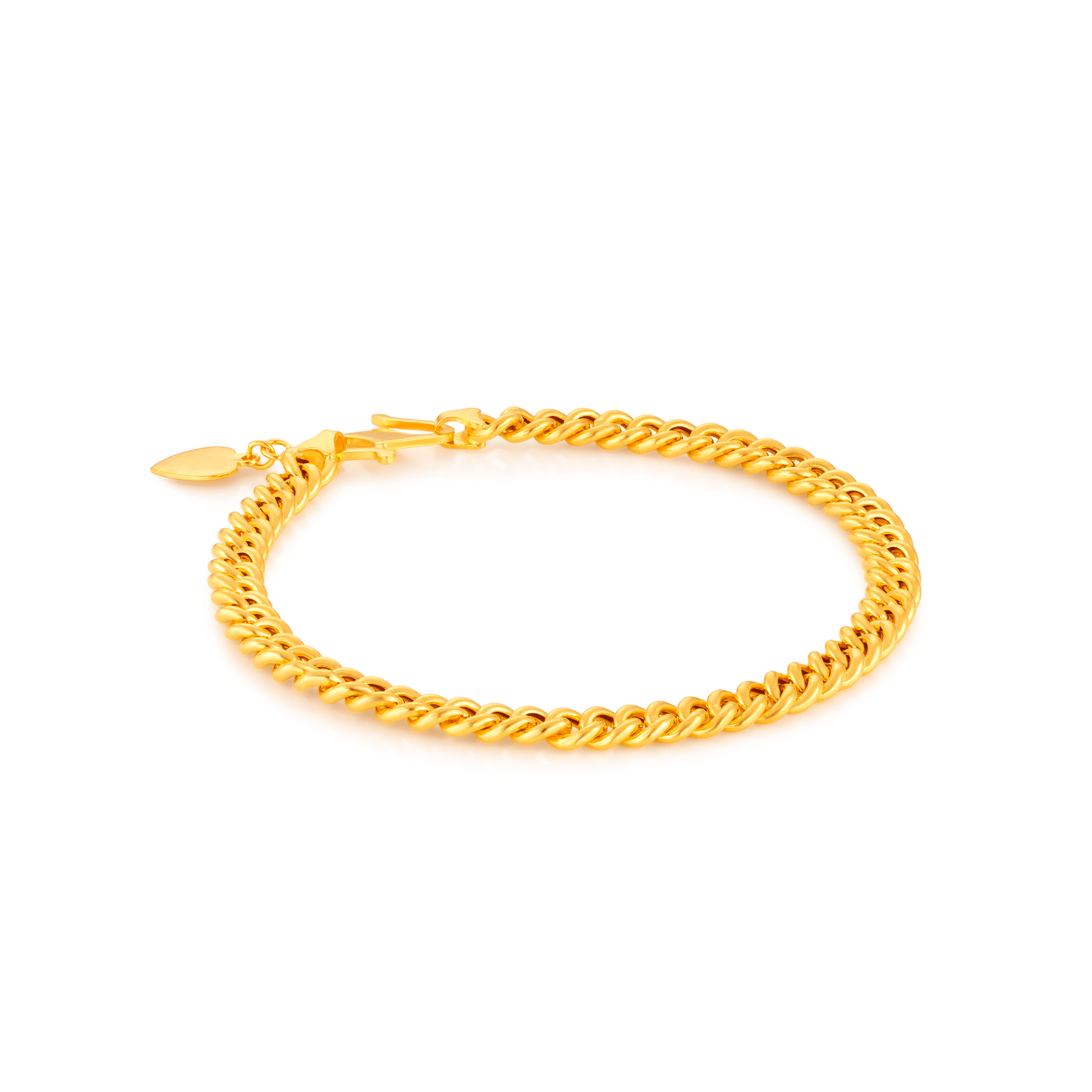 916 Gold Single Link Bracelet