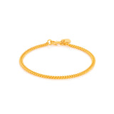 916 Gold Single Link Bracelet