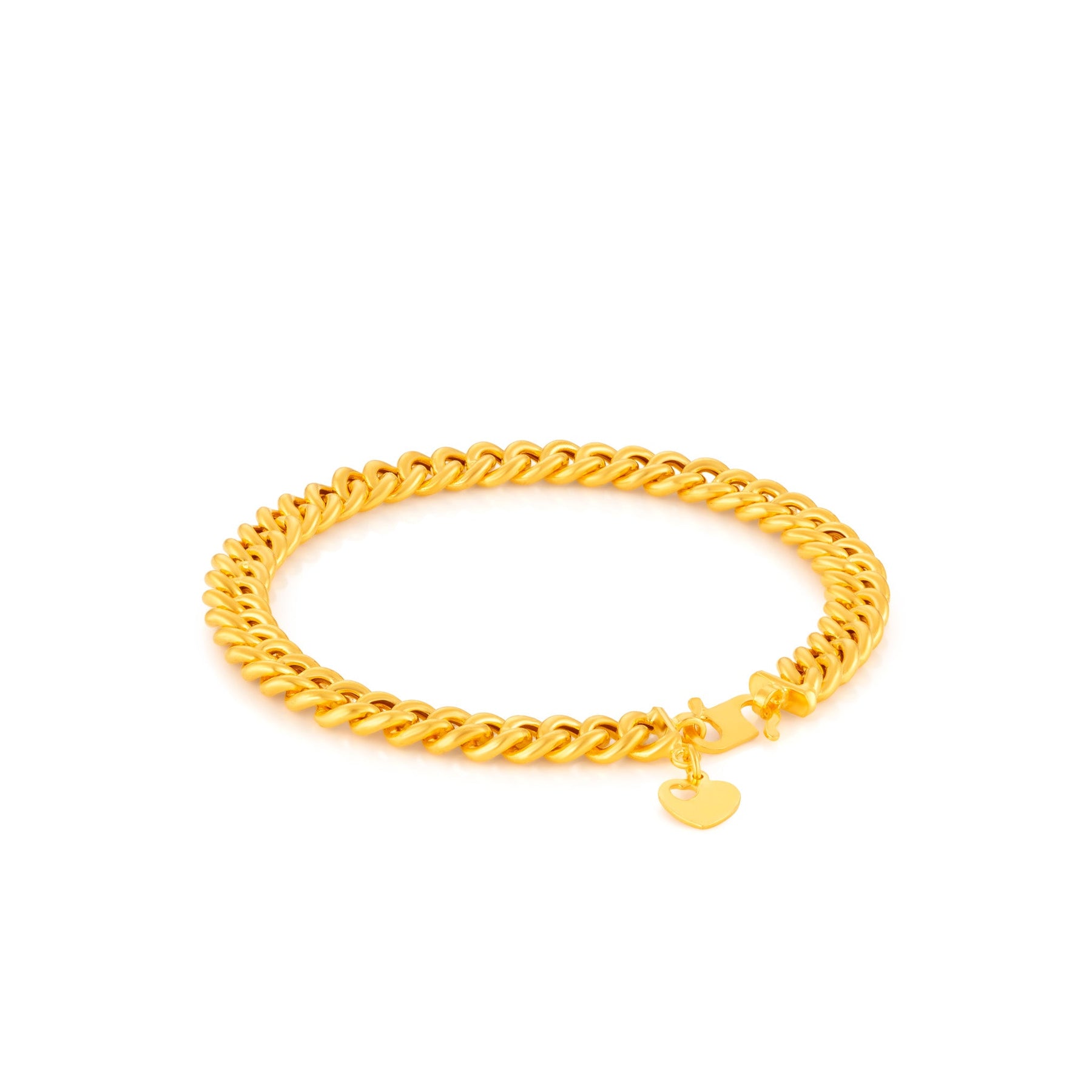 916 Gold Single Link Bracelet