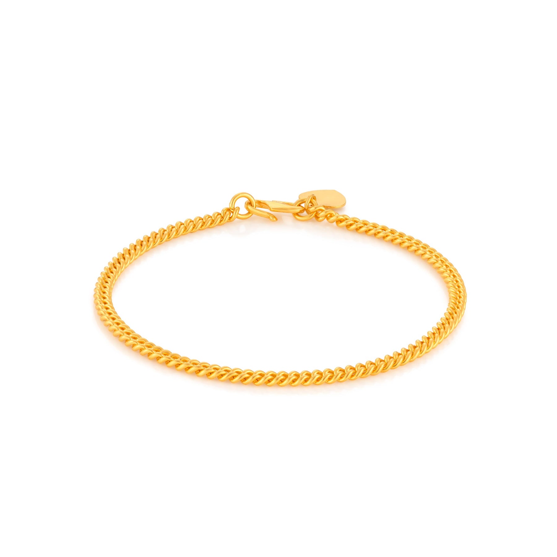 916 Gold Single Link Bracelet