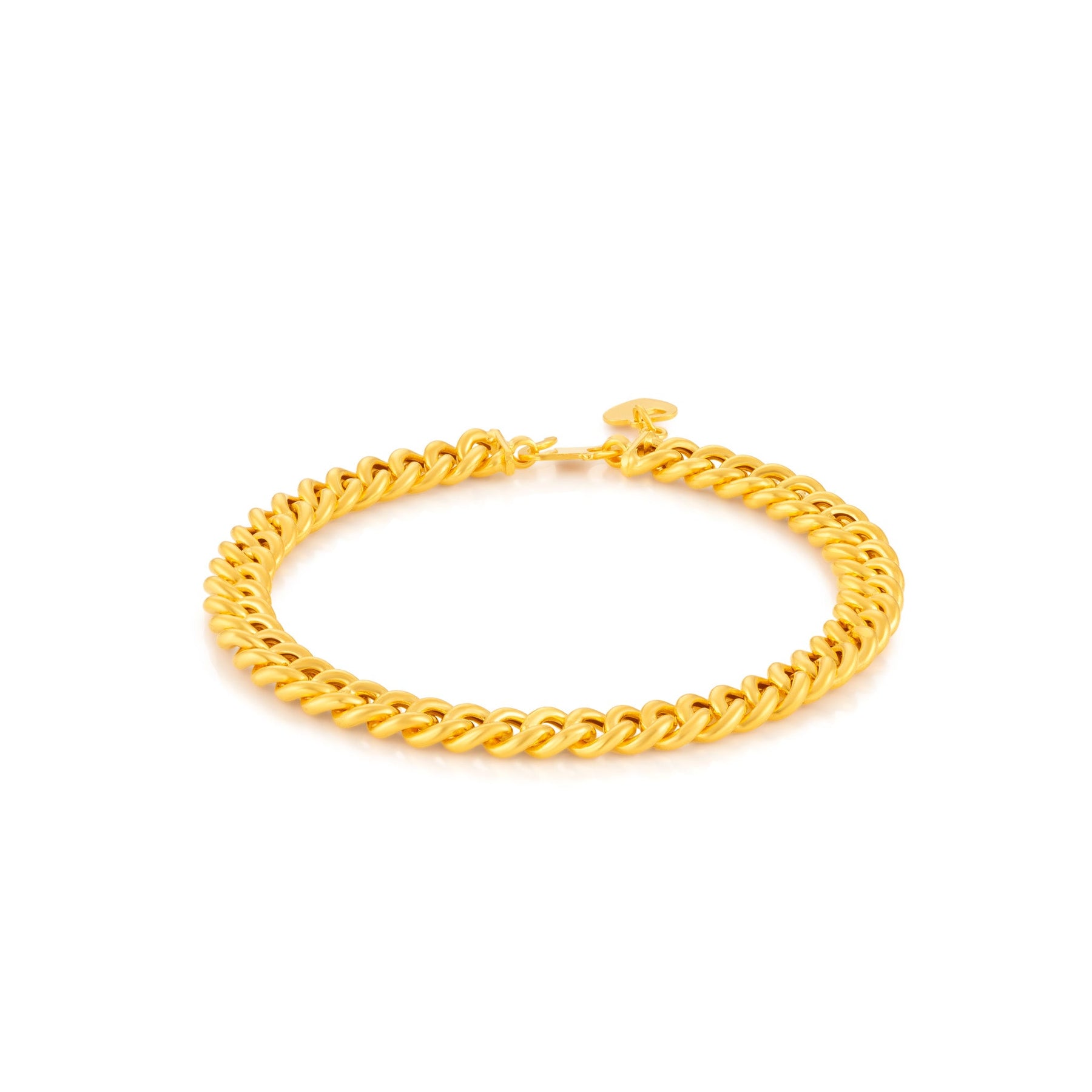 916 Gold Single Link Bracelet