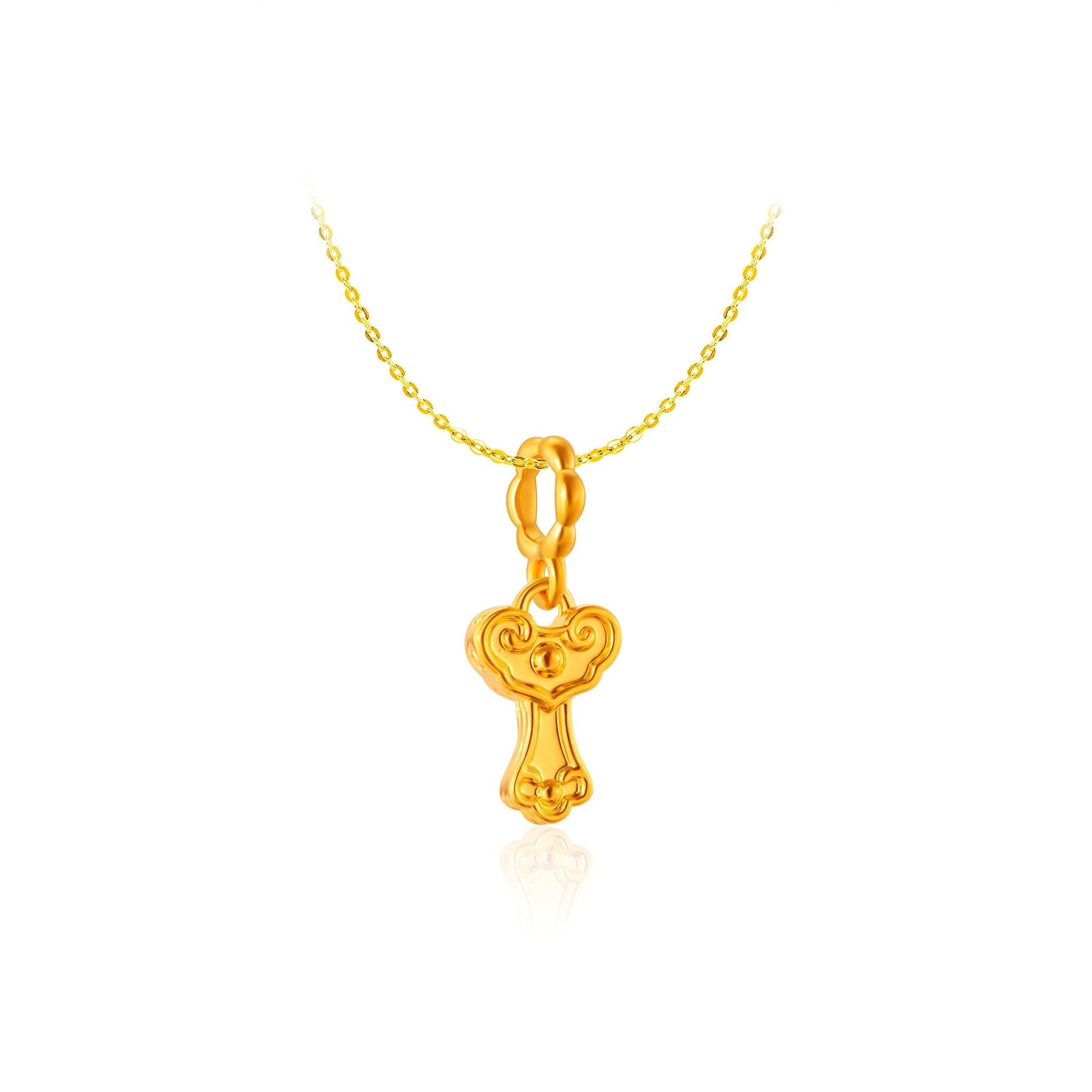 916 Gold Success Ruyi Pendant