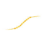 916 Gold Sweet Bow Beads Bracelet