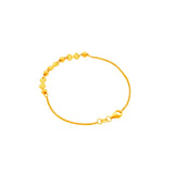 916 Gold Sweet Bow Beads Bracelet