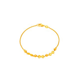 916 Gold Sweet Bow Beads Bracelet
