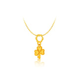 916 Gold Trifoliage Pendant (For Shopee)