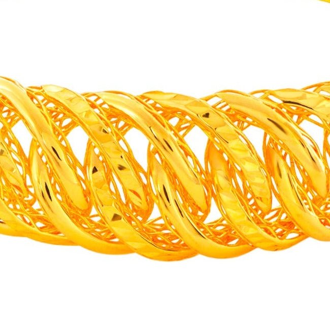 916 Gold Twined Beauty Bangle