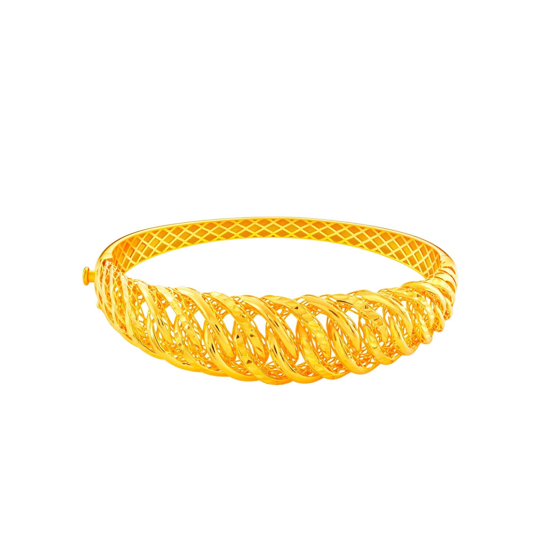 916 Gold Twined Beauty Bangle