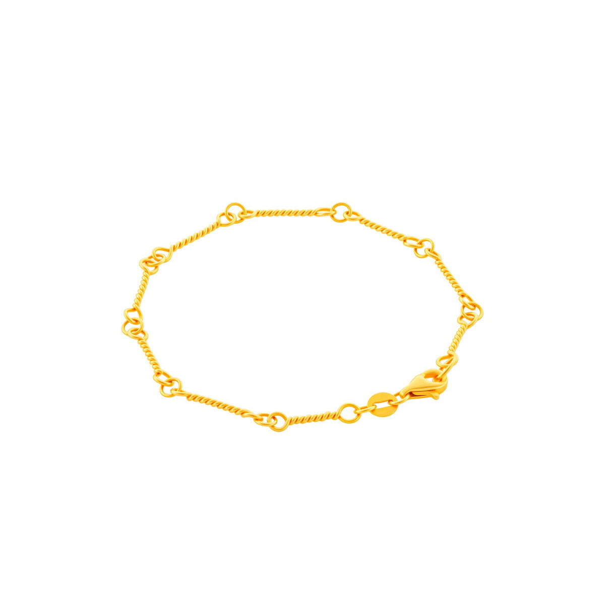 916 Gold Twirl Bracelet