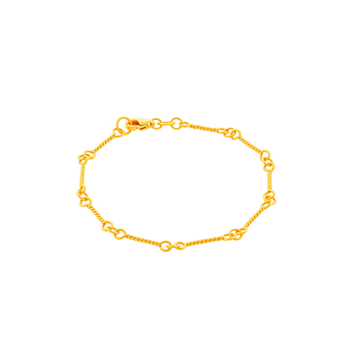 916 Gold Twirl Bracelet