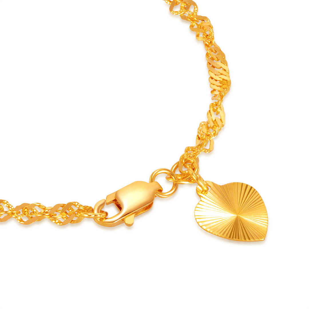 916 Gold Twisted Bracelet