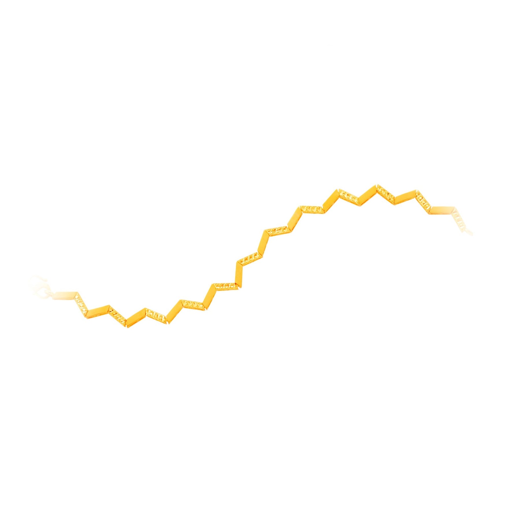 916 Gold Twisted Wave Bracelet