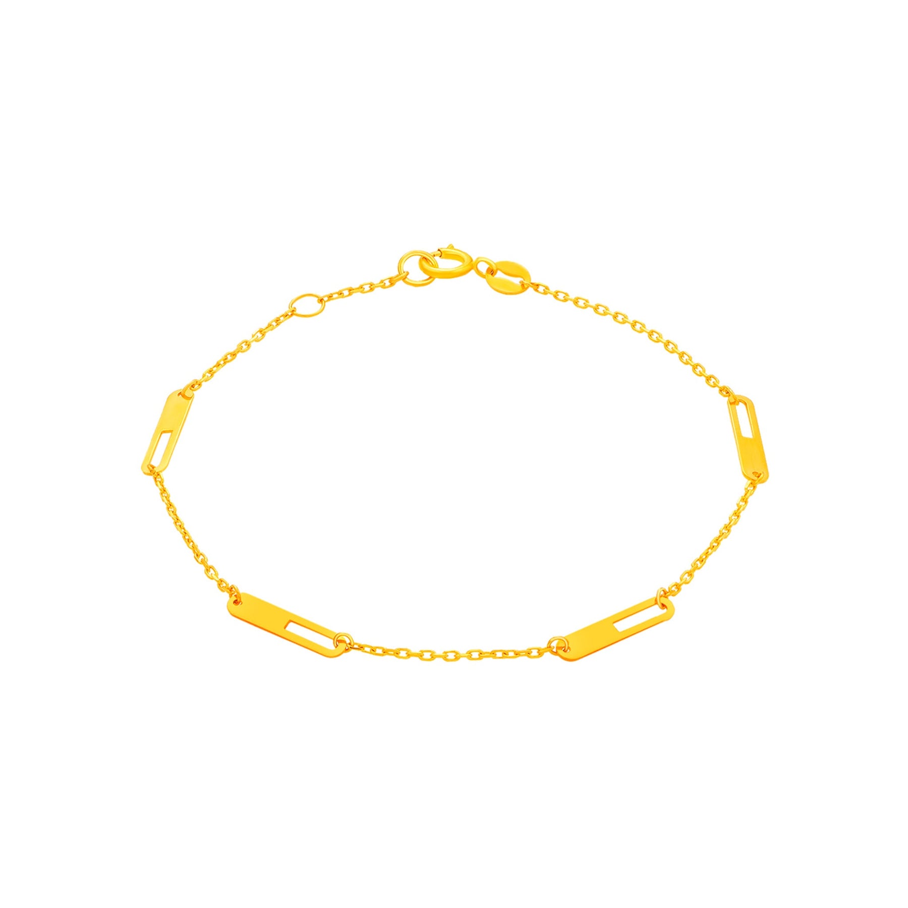 916 Gold Urban Link Bracelet