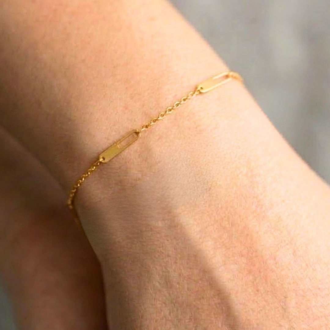 916 Gold Urban Link Bracelet