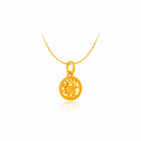 916 Gold Wealth Medallion Pendant (Tiktok)