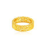 916 Gold Wealth/Success Fortune Coin Weave Ring