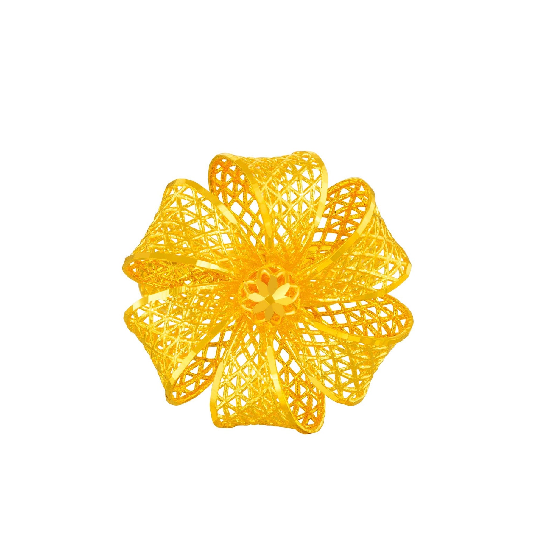 916 Serenity Blossom Gold Ring