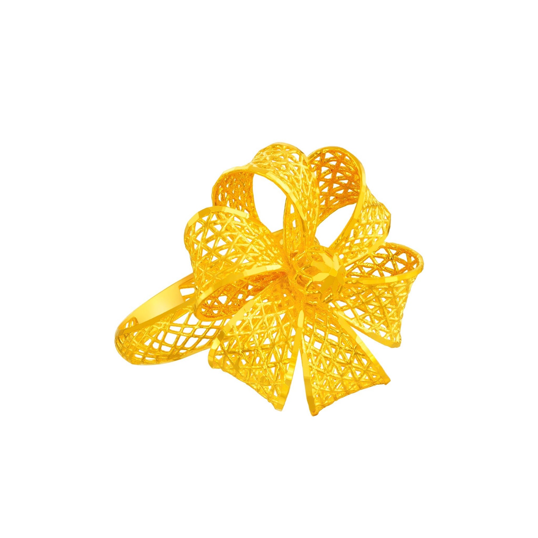 916 Serenity Blossom Gold Ring